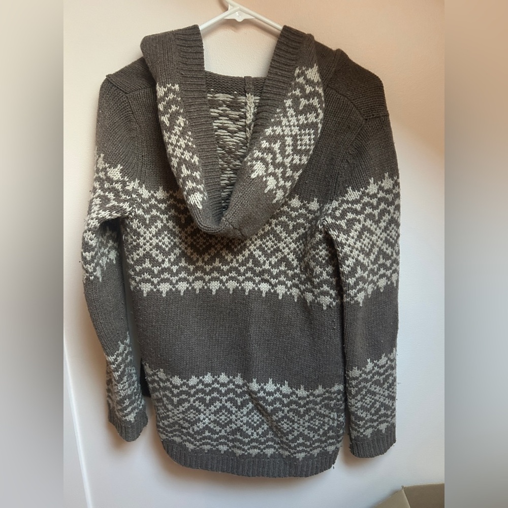 GAP Brown and White Wool blend Cardigan Women’s XS - Picture 10 of 12